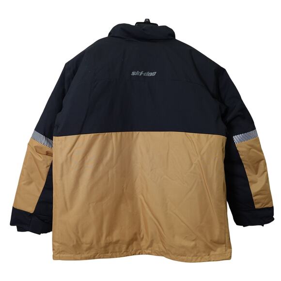 Ski-Doo Mens Vasa Snowmobile Jacket Khaki Brown - XL - Picture 2 of 16